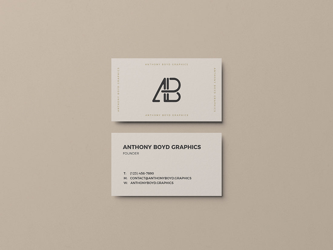 Free Business Card Mockup Vol.3