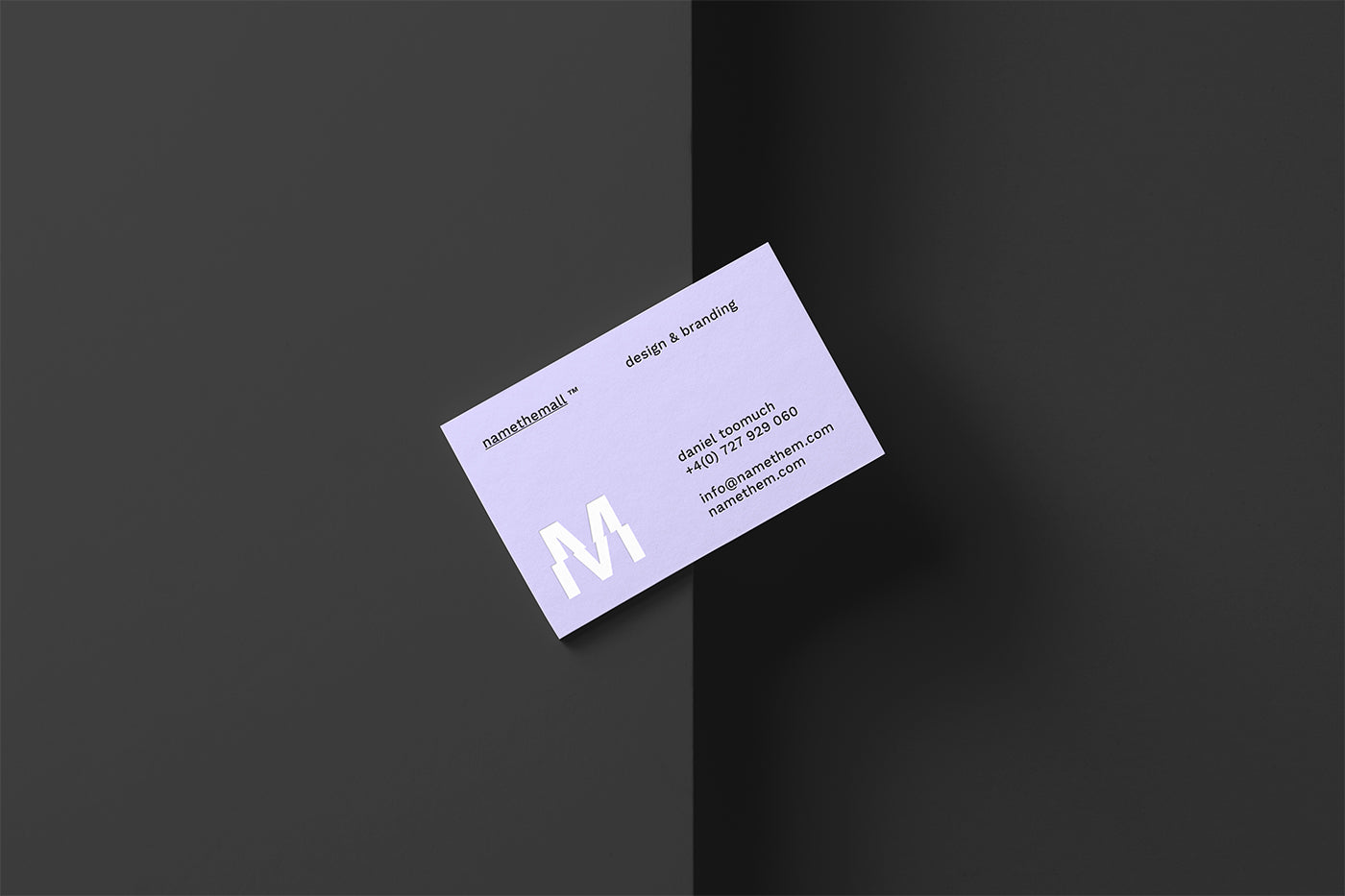 Free Business Card Mockup