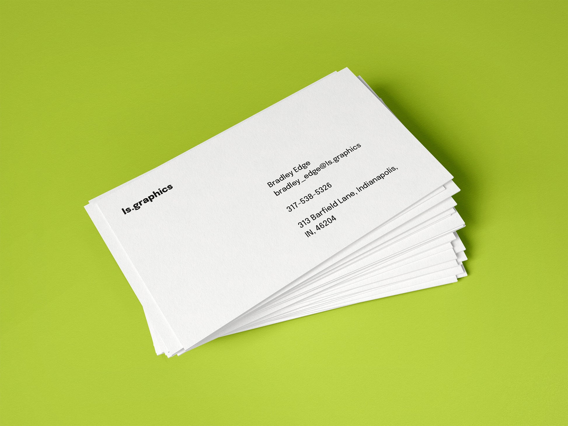 Free Business Card Mockup