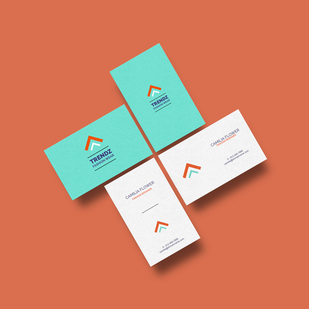 Free Business Cards Mockup 4 Pieces