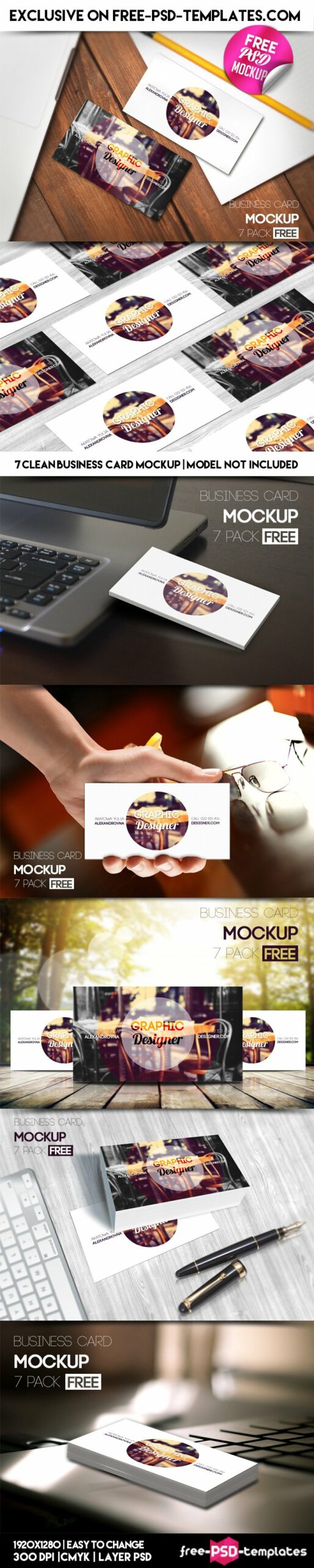 Free Business Card – Psd Mockup