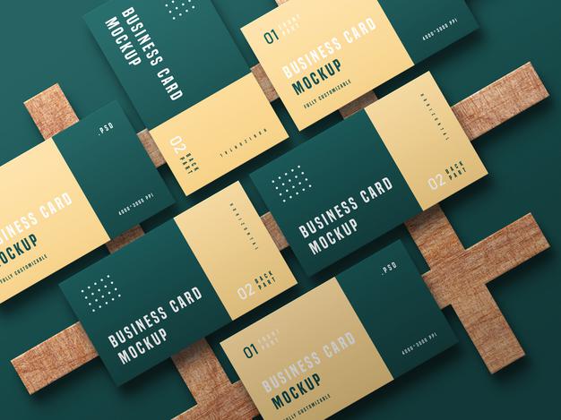 Free Business Card Set Mockup Psd