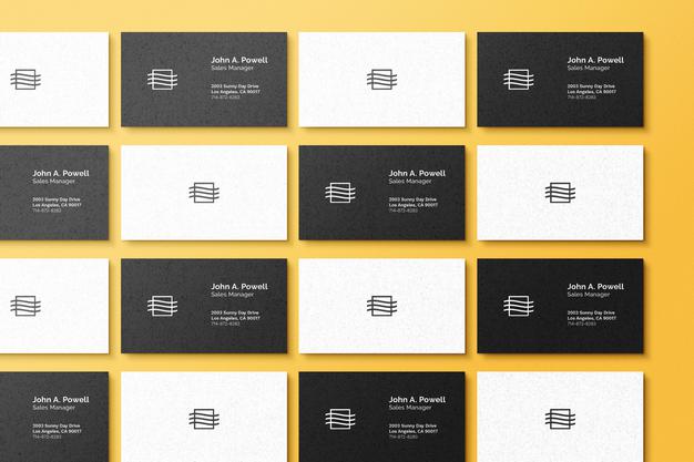 Free Business Card Set Mockup Psd