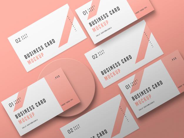 Free Business Card Set Mockup Psd