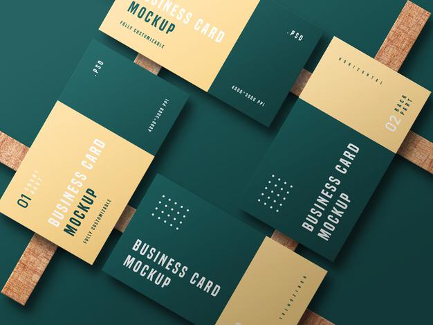 Free Business Card Set Mockup Psd