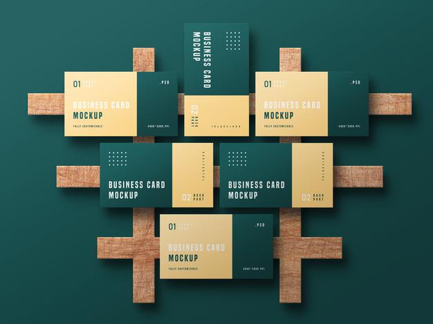 Free Business Card Set Mockup Psd