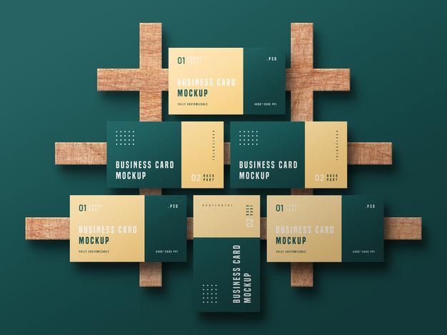 Free Business Card Set Mockup Psd