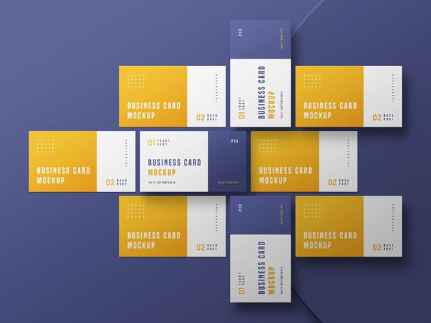 Free Business Card Set Mockup Psd