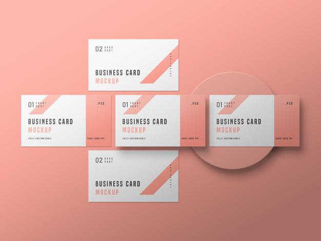 Free Business Card Set Mockup Psd