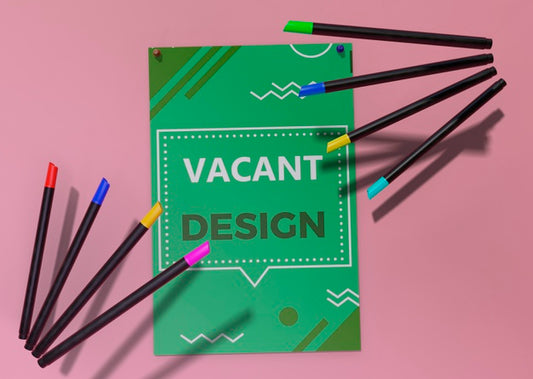 Free Business Corporate Identity Template For Flyer And Pencils Psd