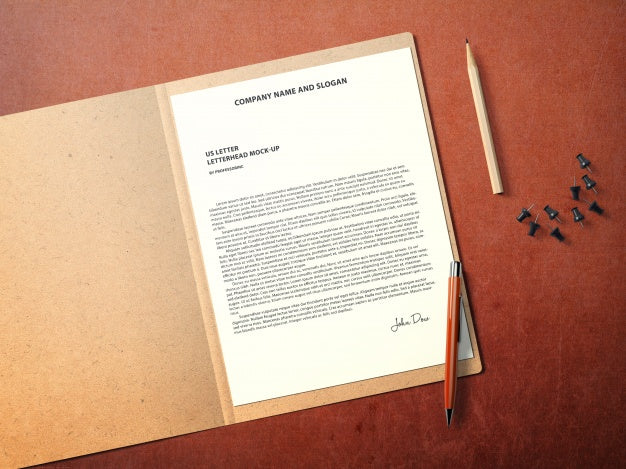 Free Business Document Mock Up Psd