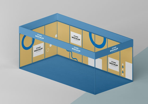 Free Business Stand And Booth Mock-Up Psd