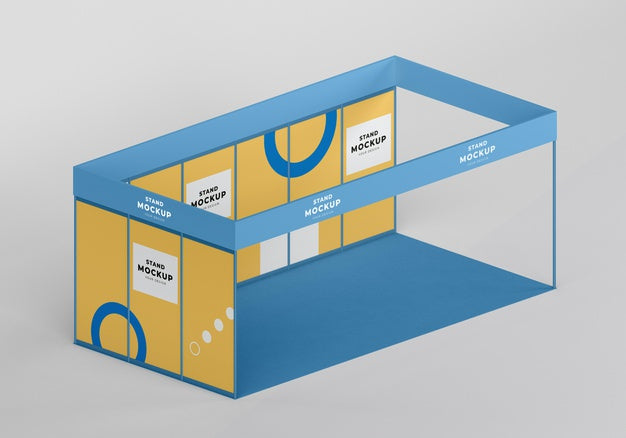 Free Business Stand And Booth Mock-Up Psd