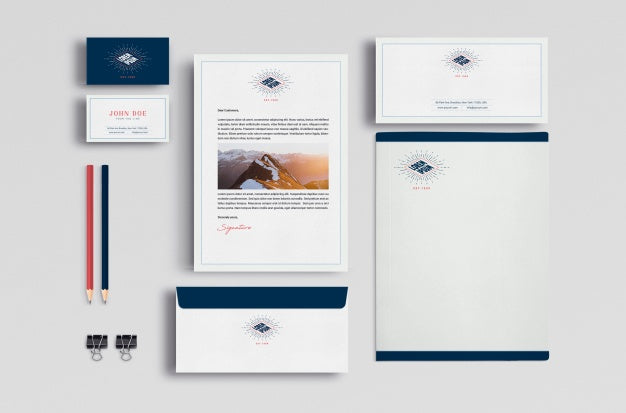 Free Business Stationery Mock Up Psd