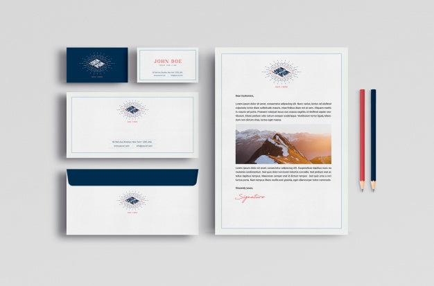 Free Business Stationery Mock Up Psd