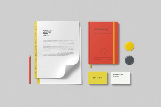 Free Business Stationery Mockup Psd