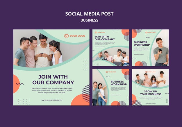 Free Business Workshop Concept Social Media Post Psd