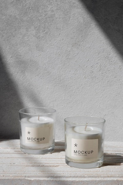 Free Candle Packaging Design Mockup Psd