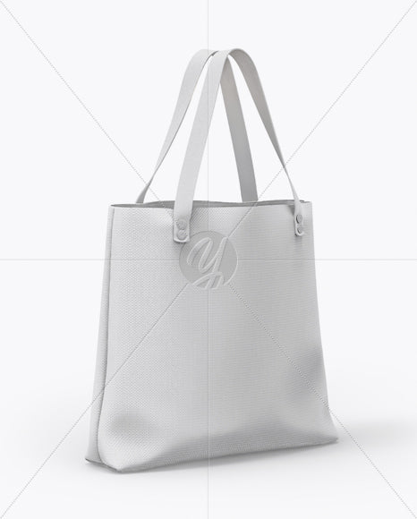 Free Canvas Bag Mockup - Half Side View