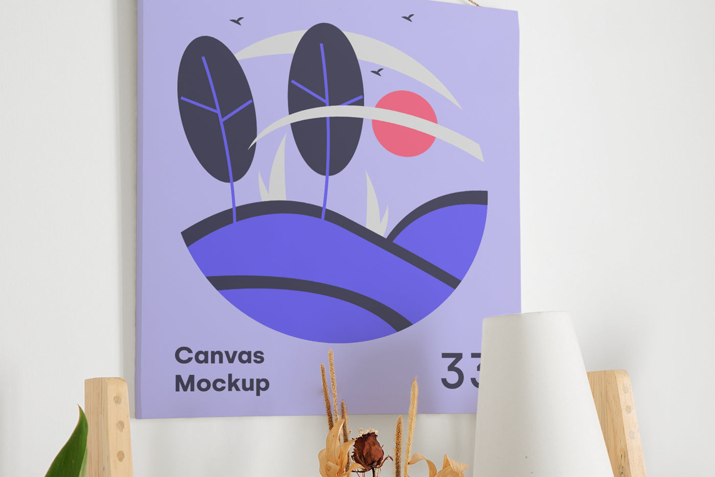 Free Canvas Psd Mockup