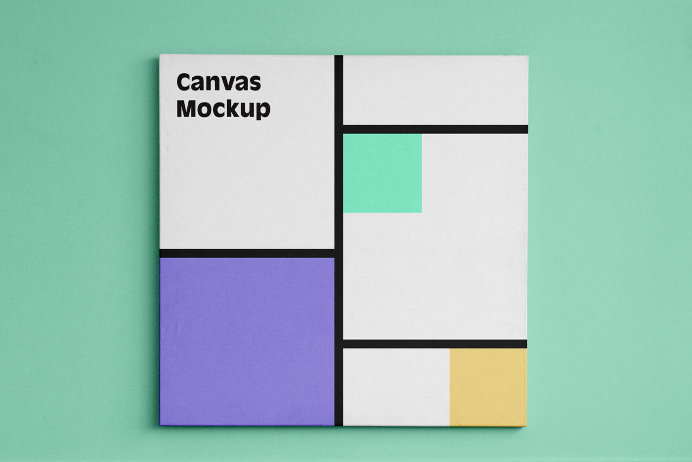 Free Canvas Square Mockup