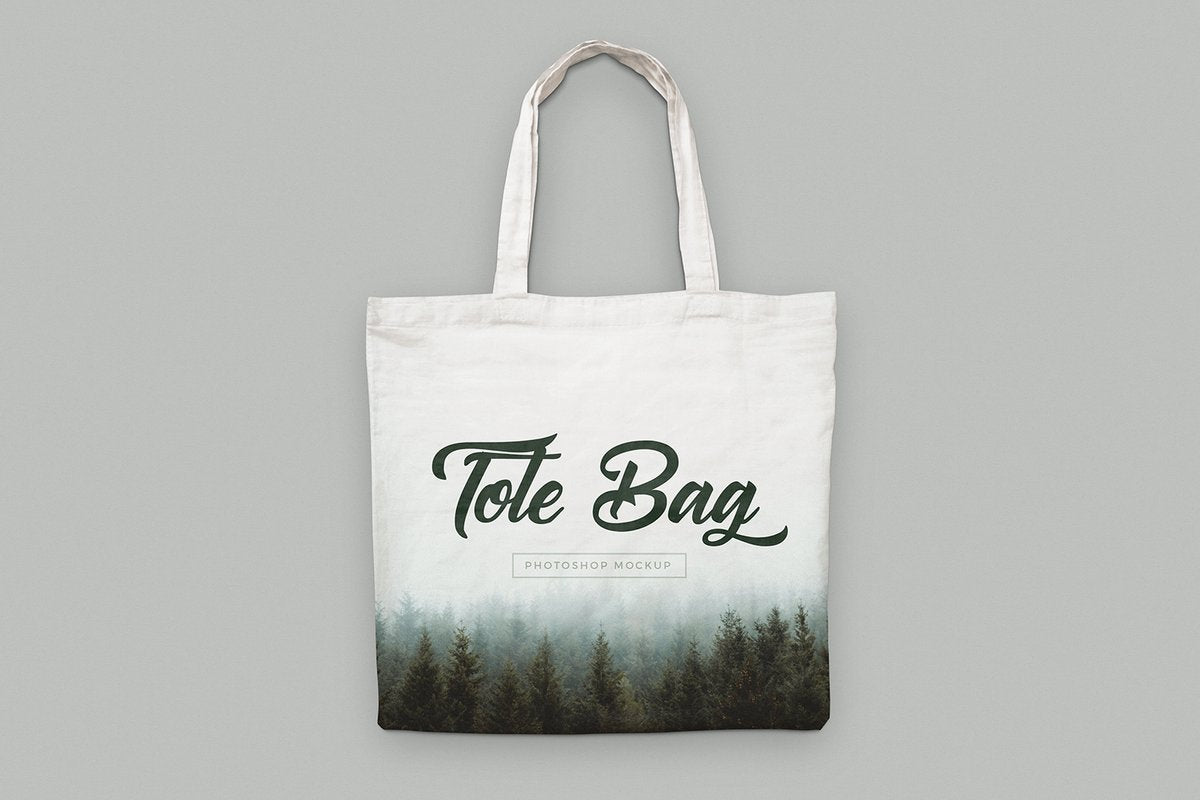 Free Canvas Tote Bag Mockups (Psd)