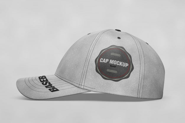 Free Cap Mock Up Lateral View Psd