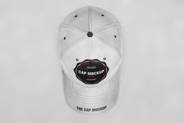 Free Cap Mock Up Top View Psd