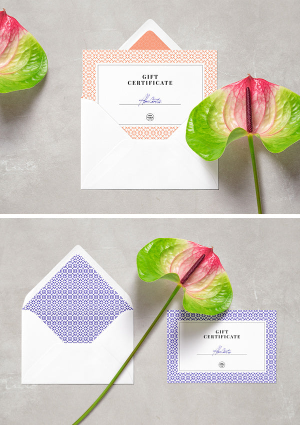 Free Card & Envelope Psd Mockup