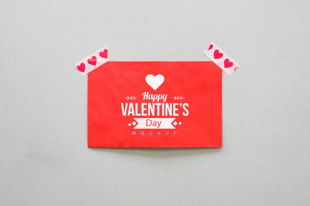 Free Card Mockup For Valentine Psd