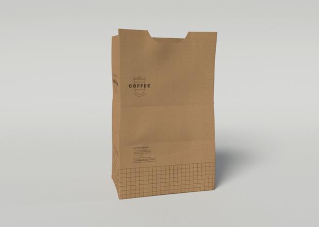 Free Cardboard Bag Mockup Psd