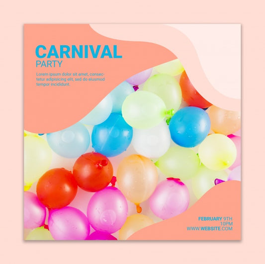 Free Carnival Cover Mockup Psd