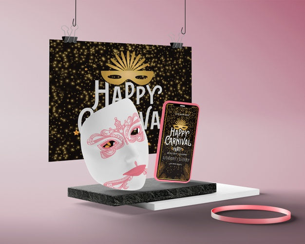 Free Carnival Decorations With Mock-Up Psd