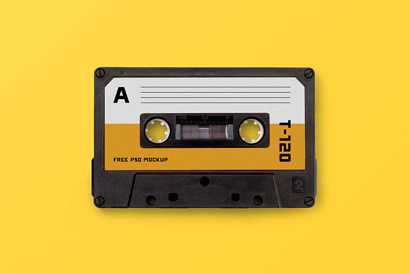 Free Cassette Tape Mockup