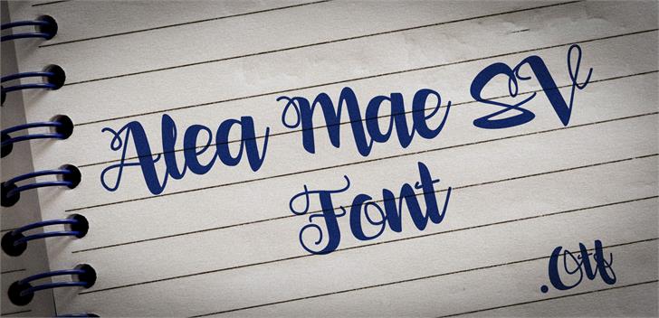 Free Alea Mae SV Font