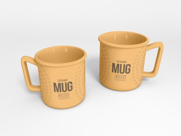 Free Ceramic Coffee Mug Mockup Psd