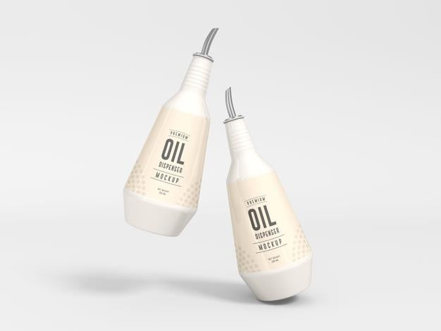 Free Ceramic Oil Dispenser Bottle Mockup Psd