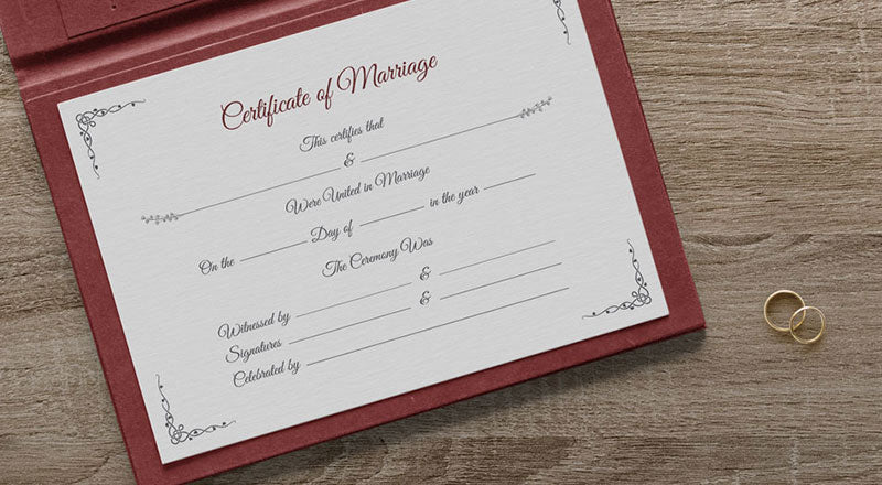 Free Certificate Of Marriage Template In Ai & Mockup Psd