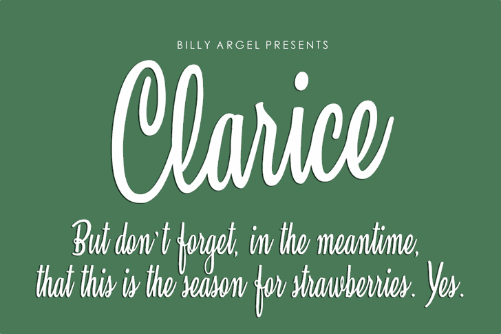 Free Clarice Font