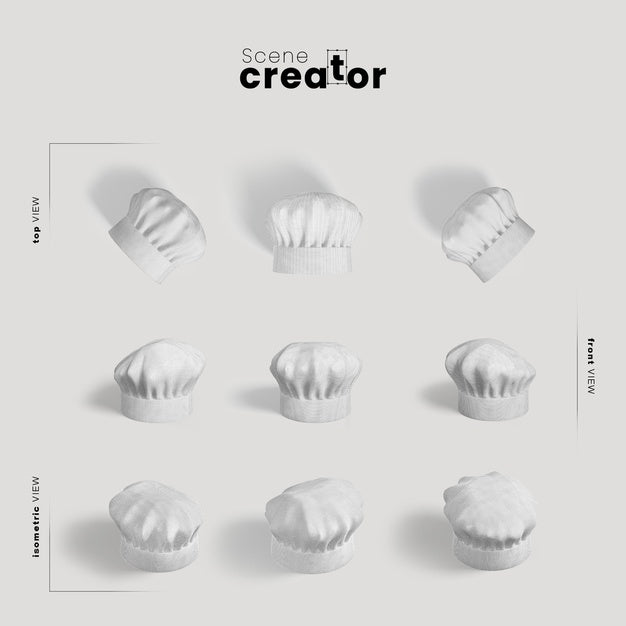 Free Chef Headwear Scene Creator Psd