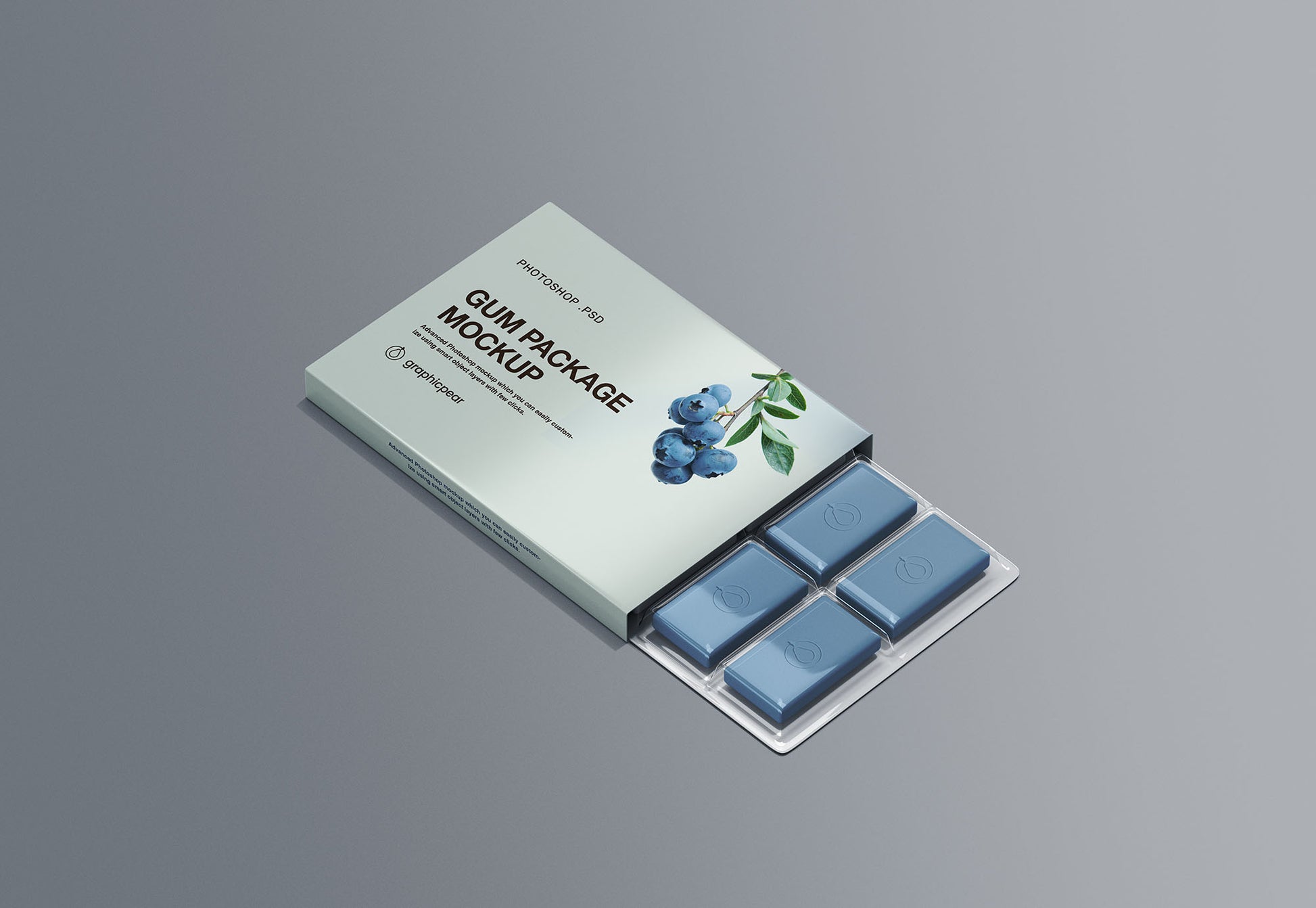 Free Chewing Gum Packaging Mockup