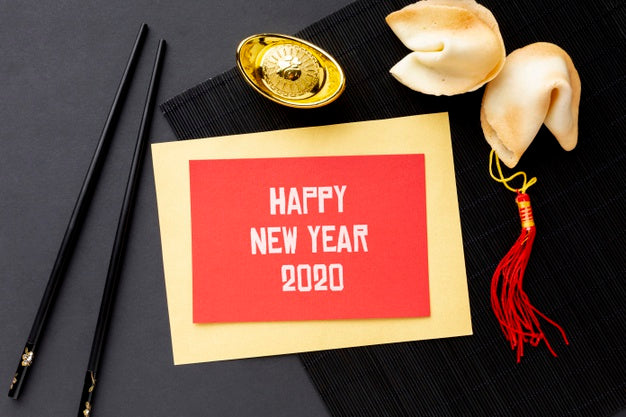 Free Chinese New Year Concept With Mock-Up Psd