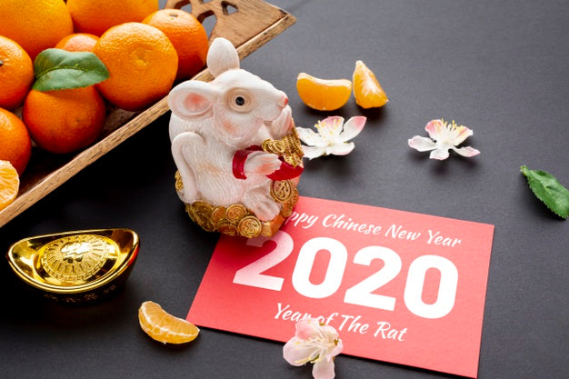 Free Chinese New Year Concept With Mock-Up Psd