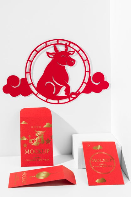 Free Chinese New Year Elements Assortment Psd