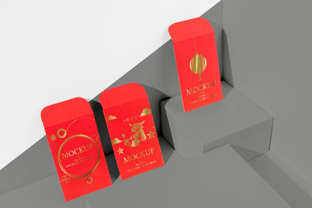 Free Chinese New Year Isometric Arrangement Psd