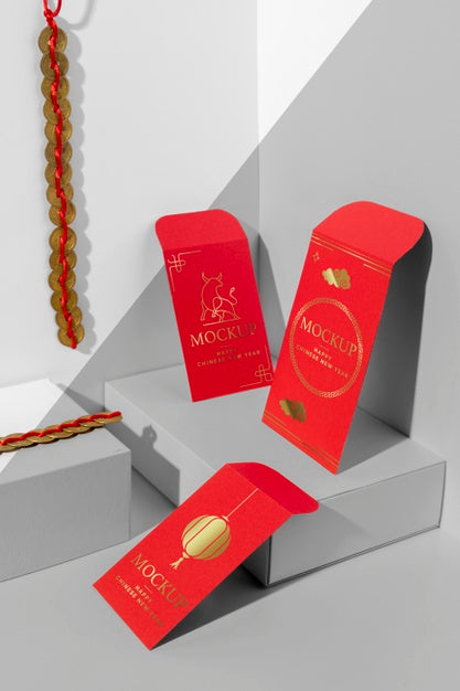 Free Chinese New Year Isometric Assortment Psd