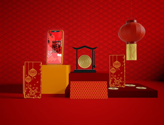 Free Chinese Traditional Design For New Year Psd