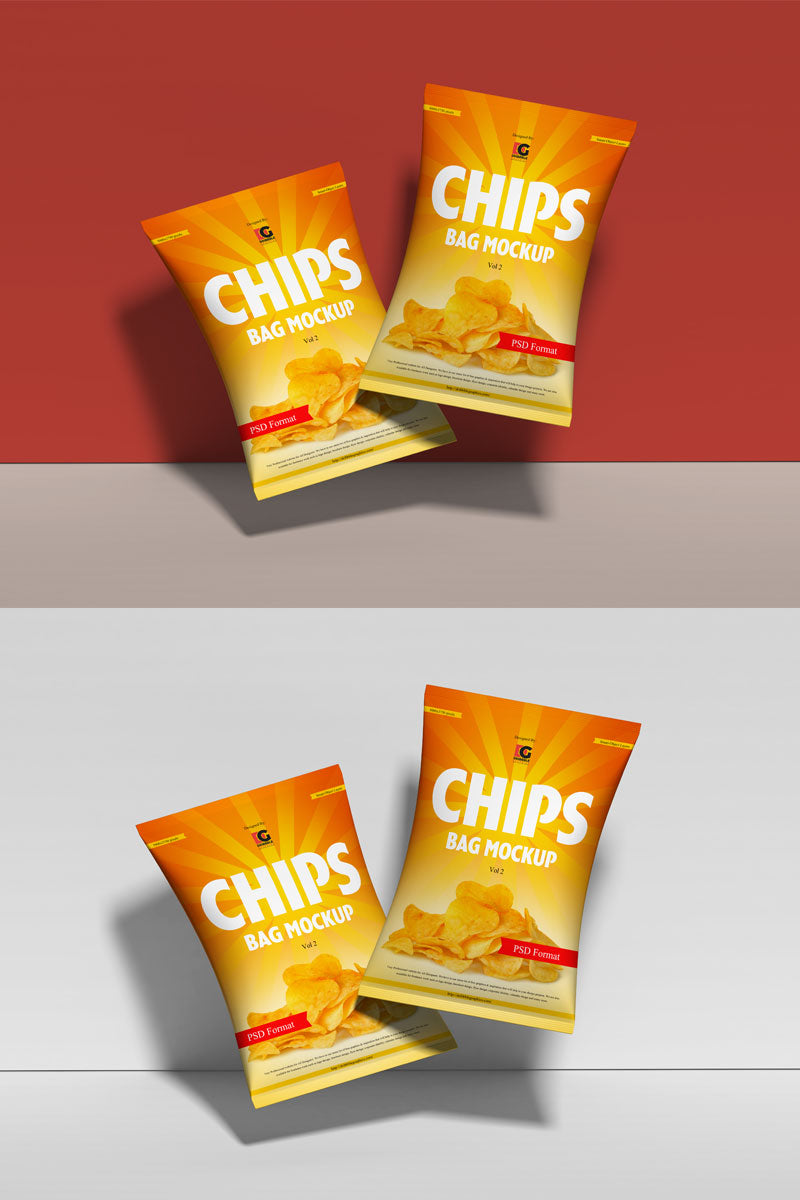 Free Chips Packaging Mockup Psd