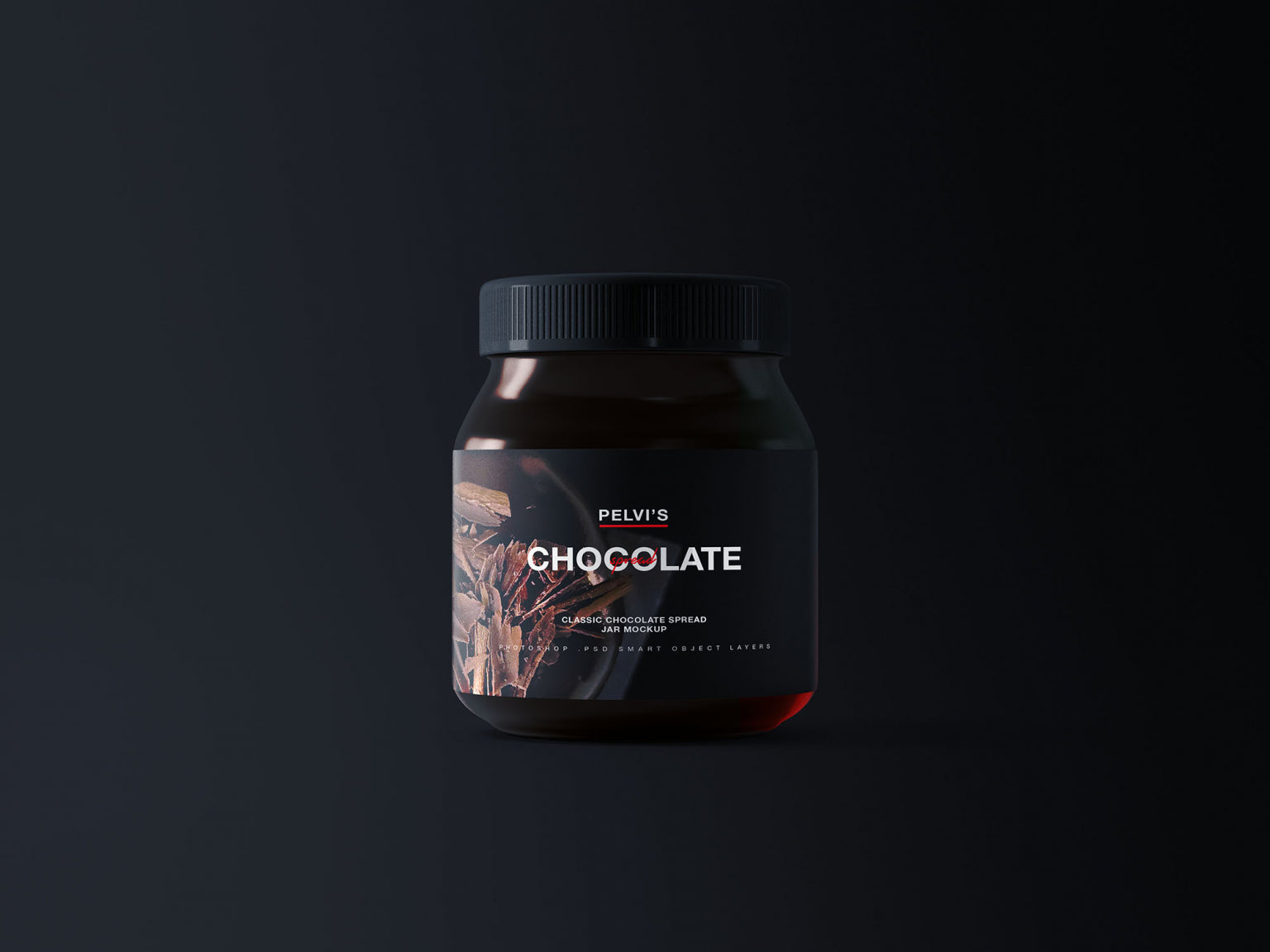 Free Chocolate Jar Mockup