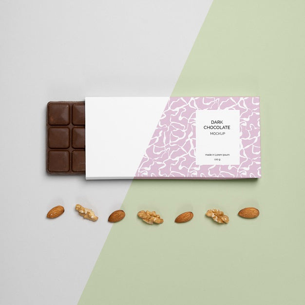 Free Chocolate Packaging Mockup Psd